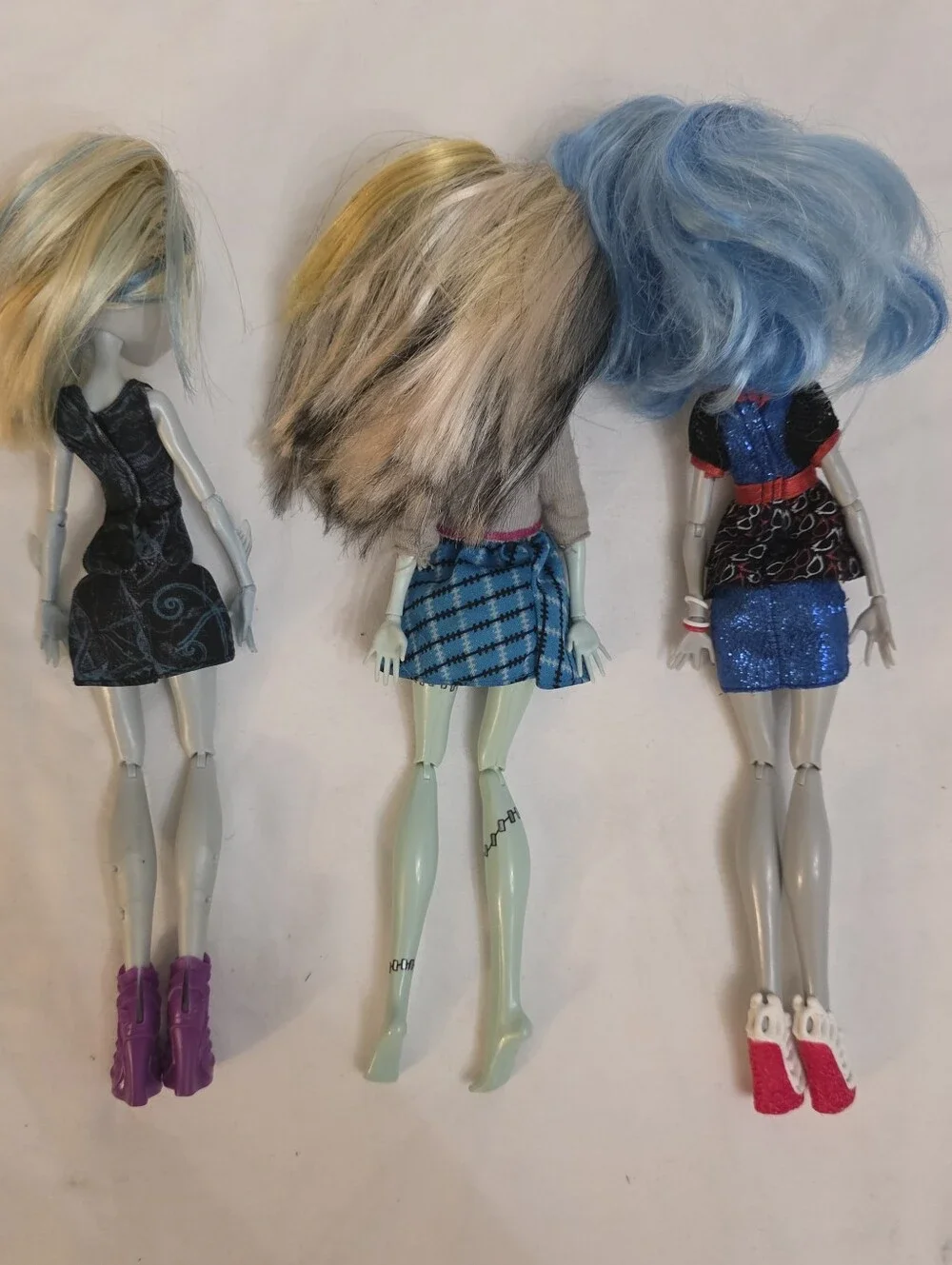 Monster High Lot Of 3 Dolls Lagoona Blue Frankie Stein Ghoulia Yelps Toys Kids